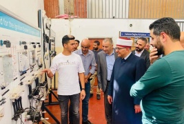 صور //وزير الأوقاف والشؤون الدينية يتفقد دار الايتام  الإسلامية الصناعية و مؤسسة إحياء التراث الإسلامية"ميثاق" في العيزرية.