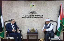 البكري يلتقي السفير الأردني ويبحث سبل التعاون المشترك.