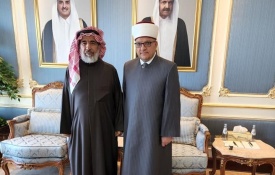 البكري يلتقي نظيره القطري ويطلعه على مستجدات الأوضاع الفلسطينية