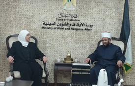 وزير الأوقاف يستقبل محافظ رام الله والبيرة لبحث القضايا المشتركة