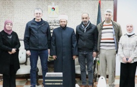 ● وزير الأوقاف يستقبل مدير إدارة العلاقات العامة والإعلام في الأمن الوقائي لبحث سبل التعاون المشترك