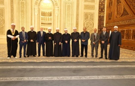 قاضي قضاة فلسطين ووزير الأوقاف يلتقيان وزير الأوقاف المصري في العاصمة الإدارية