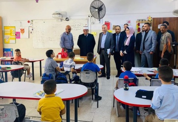 صور //وزير الأوقاف والشؤون الدينية يتفقد دار الايتام  الإسلامية الصناعية و مؤسسة إحياء التراث الإسلامية"ميثاق" في العيزرية.