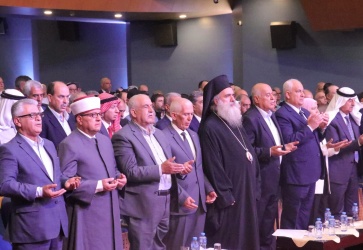 خلال مشاركة سماحة الشيخ حاتم البكري وزير الأوقاف والشؤون الدينية في المؤتمر الوطني الإجتماعي " وحدة نسيج مجتمعنا وتعزيز السلم الأهلي والأمن الإجتماعي " والذي تنظمه الهيئة الفلسطينية لحملة الدكتوراة في الوظيفة العمومية.