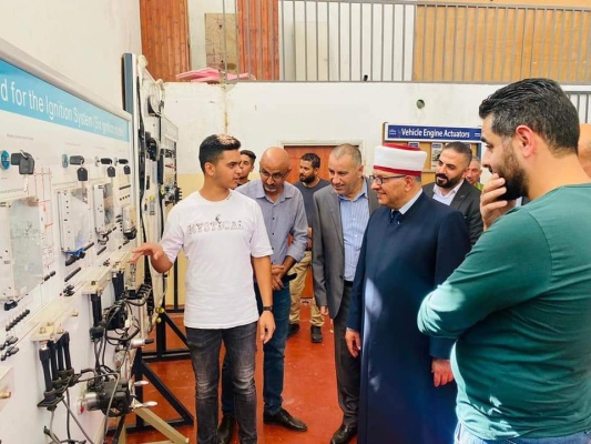 صور //وزير الأوقاف والشؤون الدينية يتفقد دار الايتام  الإسلامية الصناعية و مؤسسة إحياء التراث الإسلامية"ميثاق" في العيزرية.