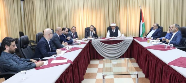 البكري يرأس الإجتماع الأول لمجلس إدارة صندوق الزكاة الفلسطيني.