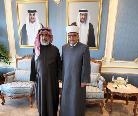 البكري يلتقي نظيره القطري ويطلعه على مستجدات الأوضاع الفلسطينية