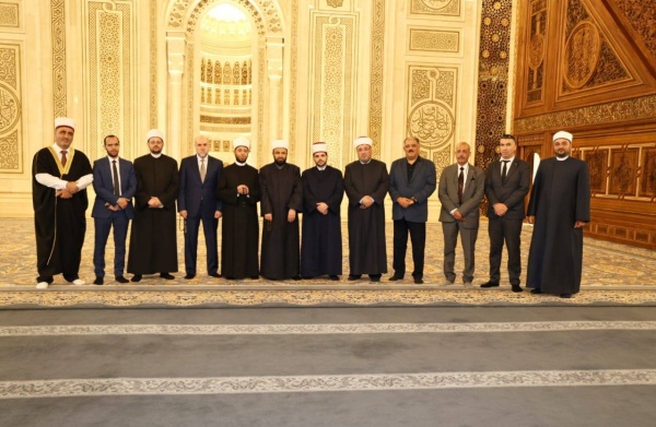 قاضي قضاة فلسطين ووزير الأوقاف يلتقيان وزير الأوقاف المصري في العاصمة الإدارية